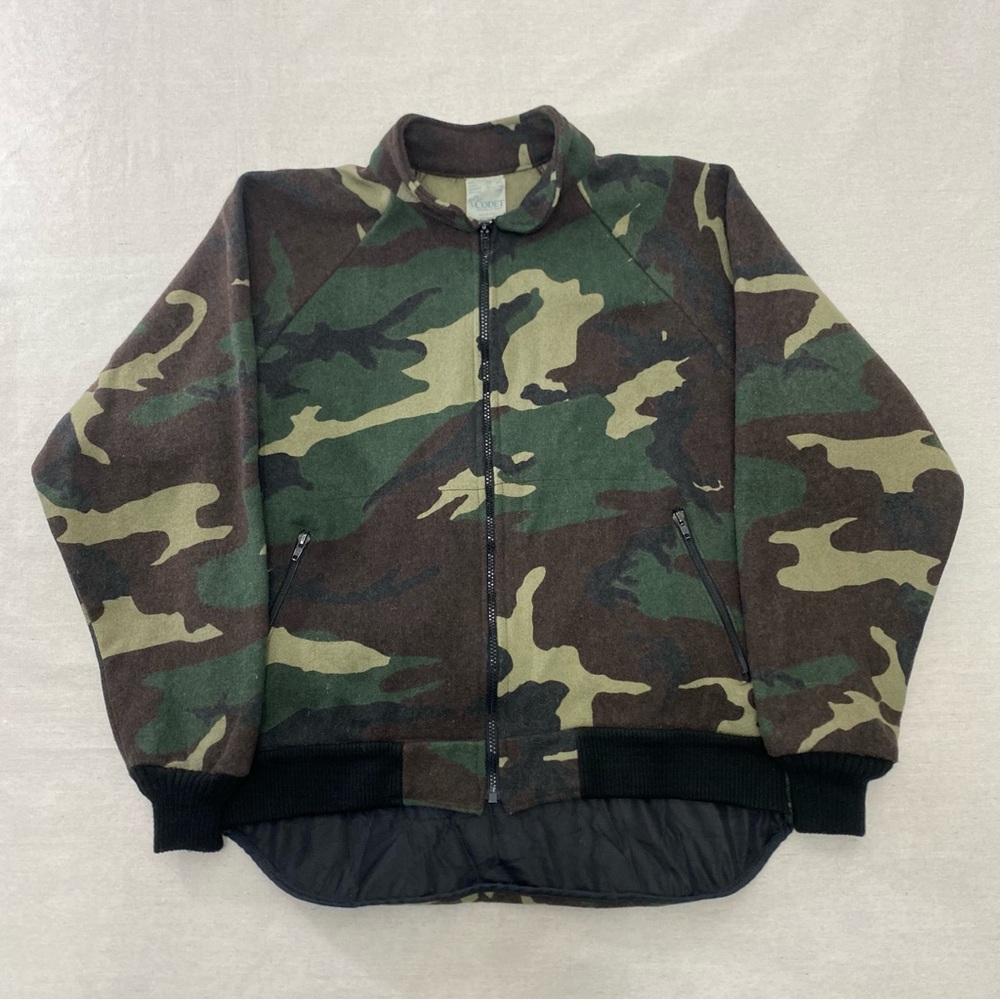 Vtg Codet Wool Blend Mens L Camo Hunting Jacket Canada Camouflage Military
